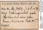 Etiketten zu Quarz (Chalcedon, Achat) (NHMW-MIN-Ab5957)